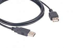 Кабель Kramer C-USB/AAE-1 USB-A 2.0 (вилка – розетка), 0,3 м
