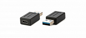 Переходник USB 3.0 Kramer AD-USB3/AC (вилка) на USB 3.1 тип C (розетка) для передачи данных и зарядки мобильных устройств