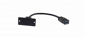Модуль-переходник Kramer WU-CA(B) USB-розетка C-розетка A; цвет черный