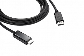 Активный кабель DisplayPort Kramer C-DPM/HM/UHD-6 (вилка)-HDMI 4K (вилка), 1,8 м
