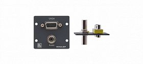 Модуль-переходник Kramer WXA-2P(G) для VGA (розетка-розетка) и стерео аудио (3,5 мм розетка-розетка); цвет серый